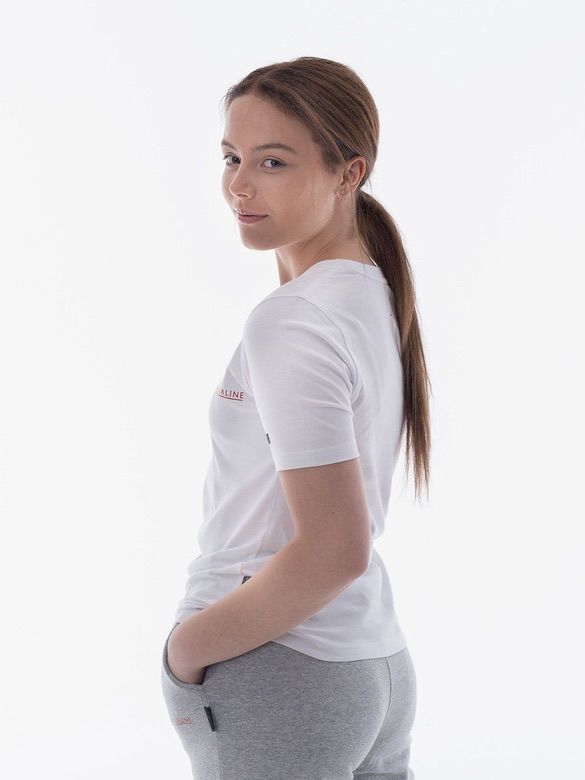 Ladies-White-Cotton-Tshirt