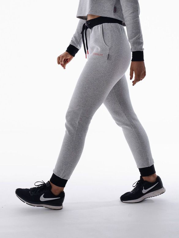 Ladies-Grey-Cuff-Gym-Joggers