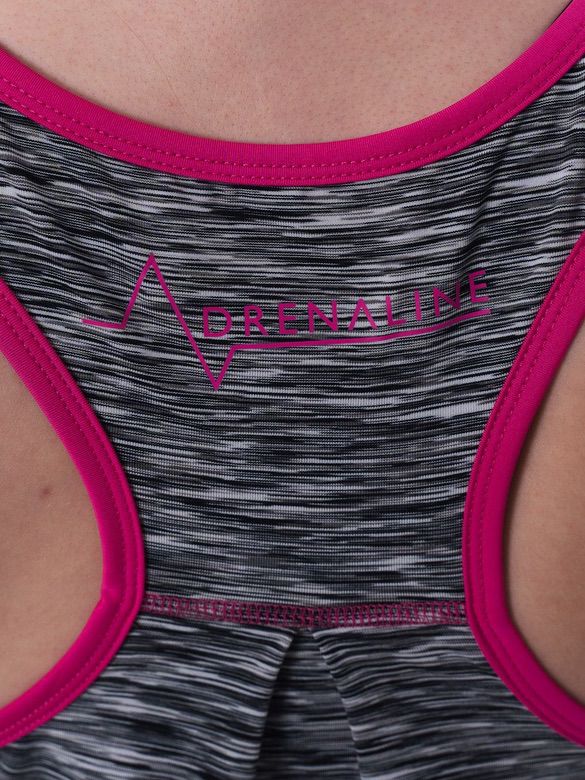 Ladies-Grey-Pink-Racer-Vest-Mesh-Detail