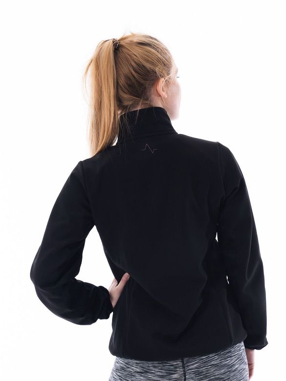 Womens-Gym-Wear-Black-Shell-Jacket