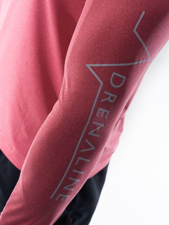 Mens-Red-Long-Sleeve-Gym-Tshirt