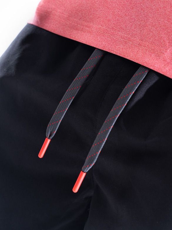 Mens-Black-Gym-Shorts-Drawstring-Detail