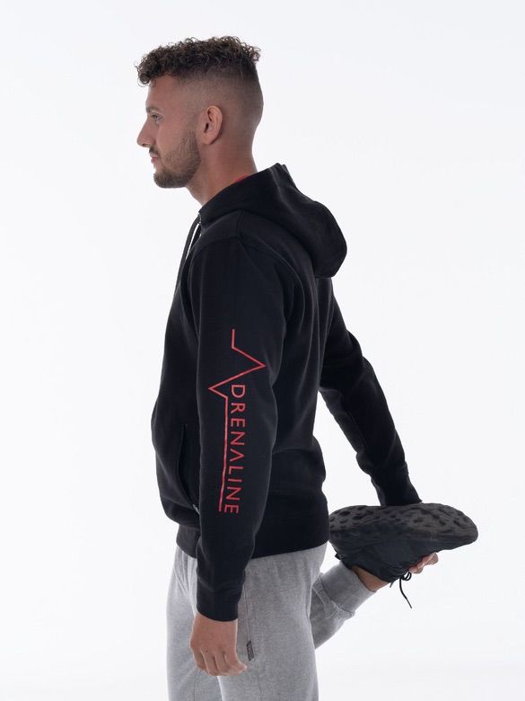 Mens-Grey-Gym-Pocket-Hoodie