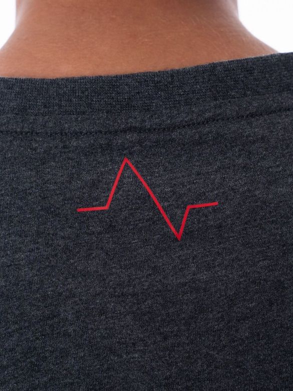 Mens-Cotton-Tshirt-Grey-Logo