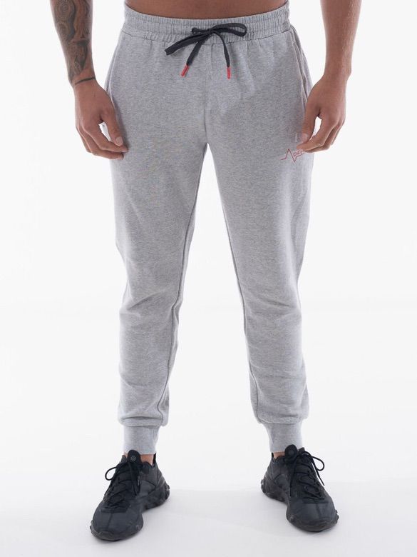 Grey Cuffed Ankle Joggers