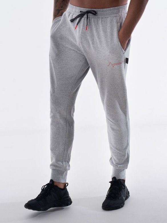 Mens-Grey-Cuff-Gym-Joggers