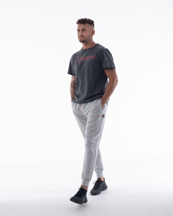 Mens-Grey-Cuff-Gym-Joggers