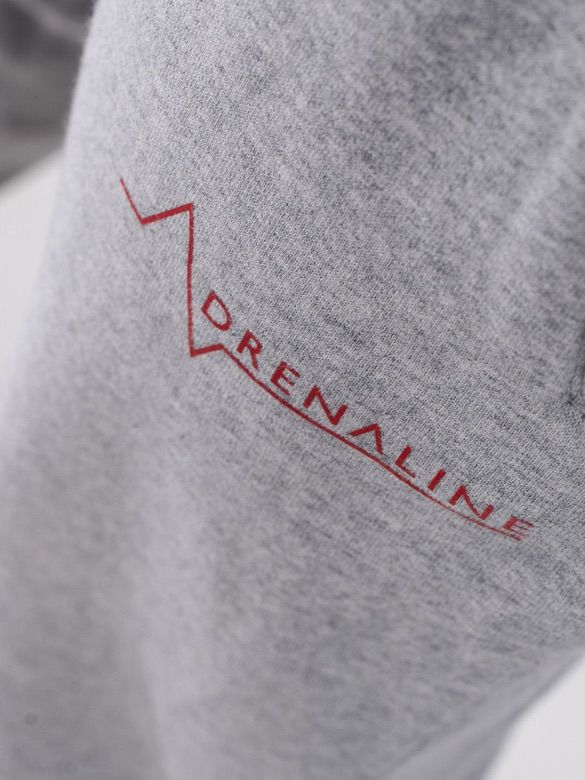 Mens-Grey-Cuff-Gym-Joggers-Logo-Detail