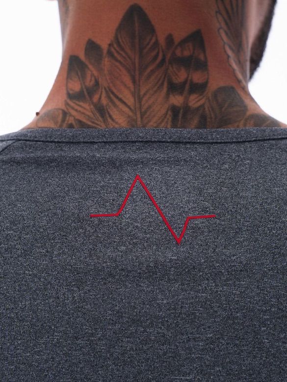 Mens-Grey-Long-Sleeve-Base-Layer-Top-Neck-Logo