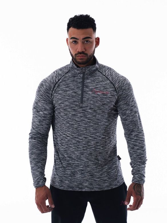 Mens-Grey-Midlayer-Jacket-Zip