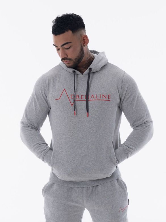 Mens-Grey-Pocket-Hoodie