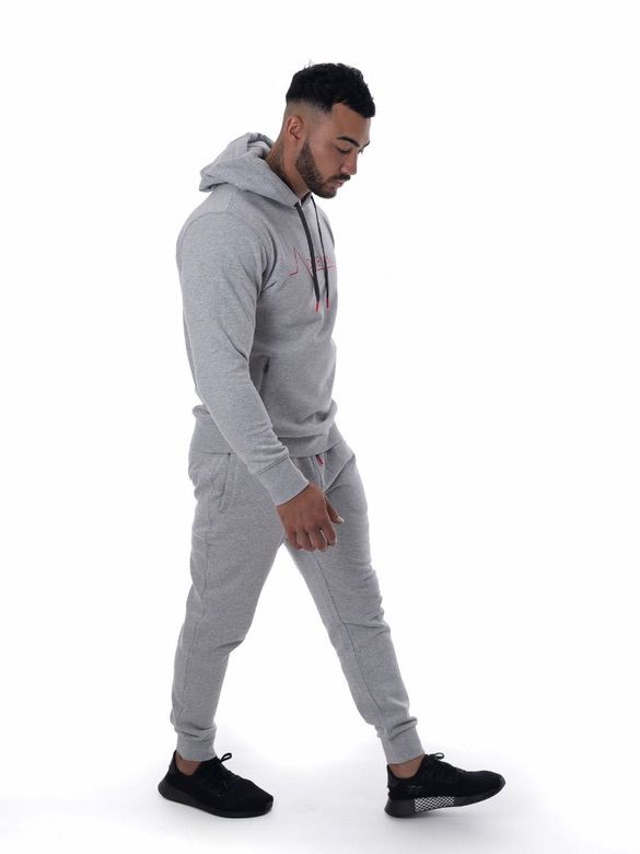 Mens-Grey-Gym-Hoodie