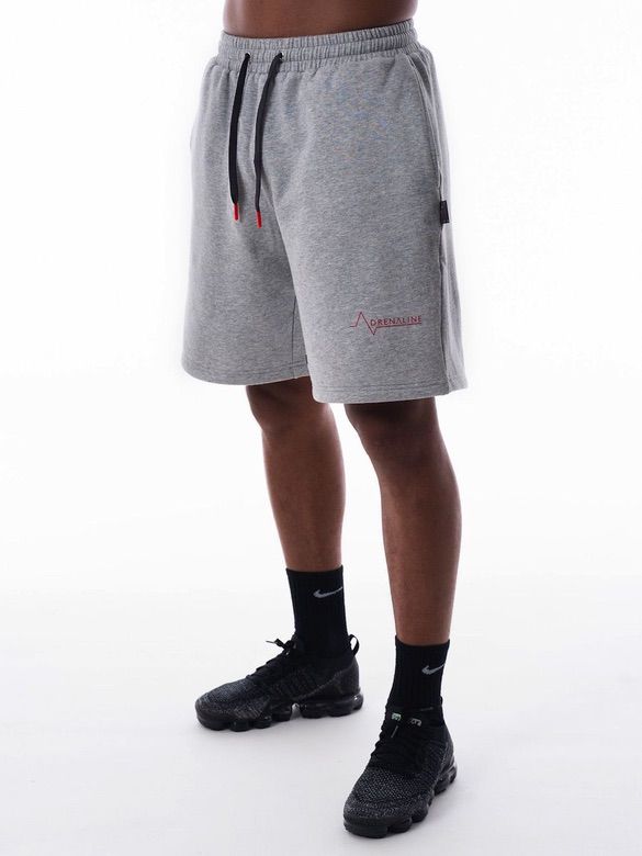 Mens-Grey-Sweat-Gym-Shorts