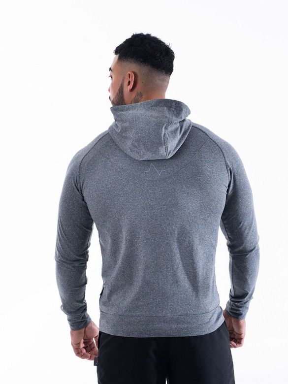 Mens-Grey-Tech-Gym-Hoodie-Back-Hood