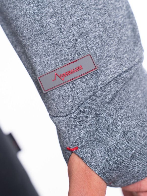 Mens-Grey-Tech-Hoodie-Logo-Detail