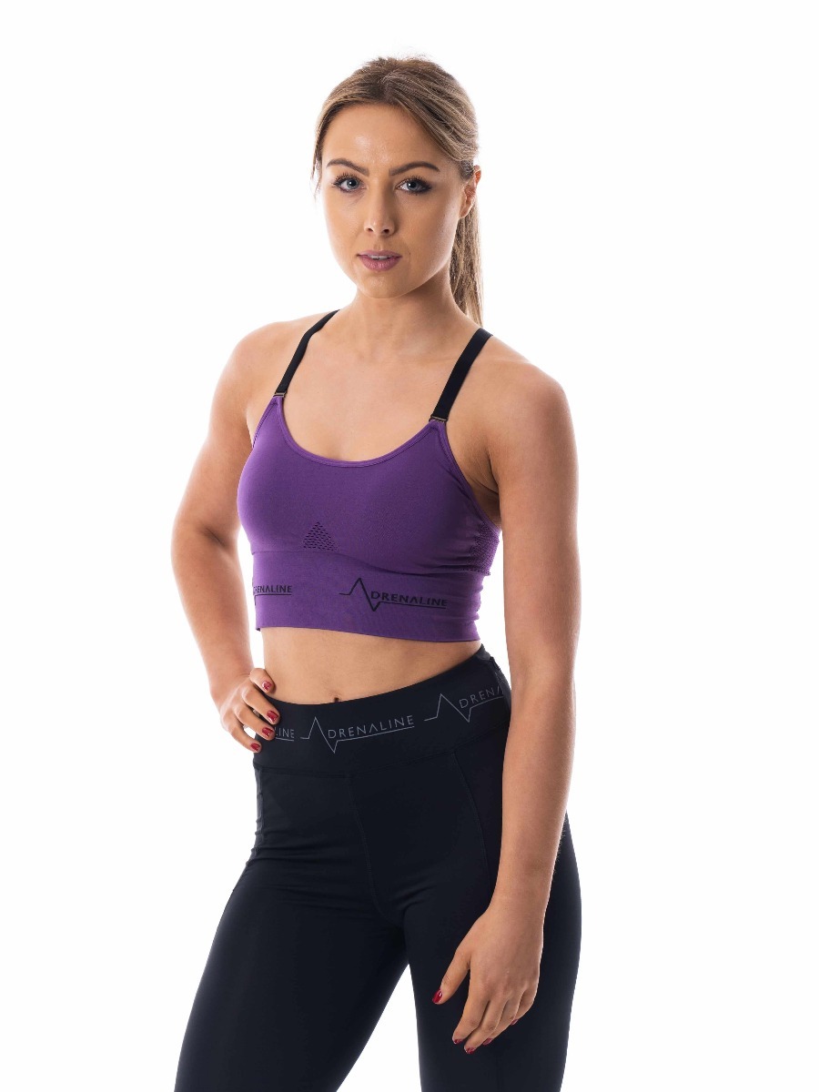 Ladies-Purple-Sports-Bra